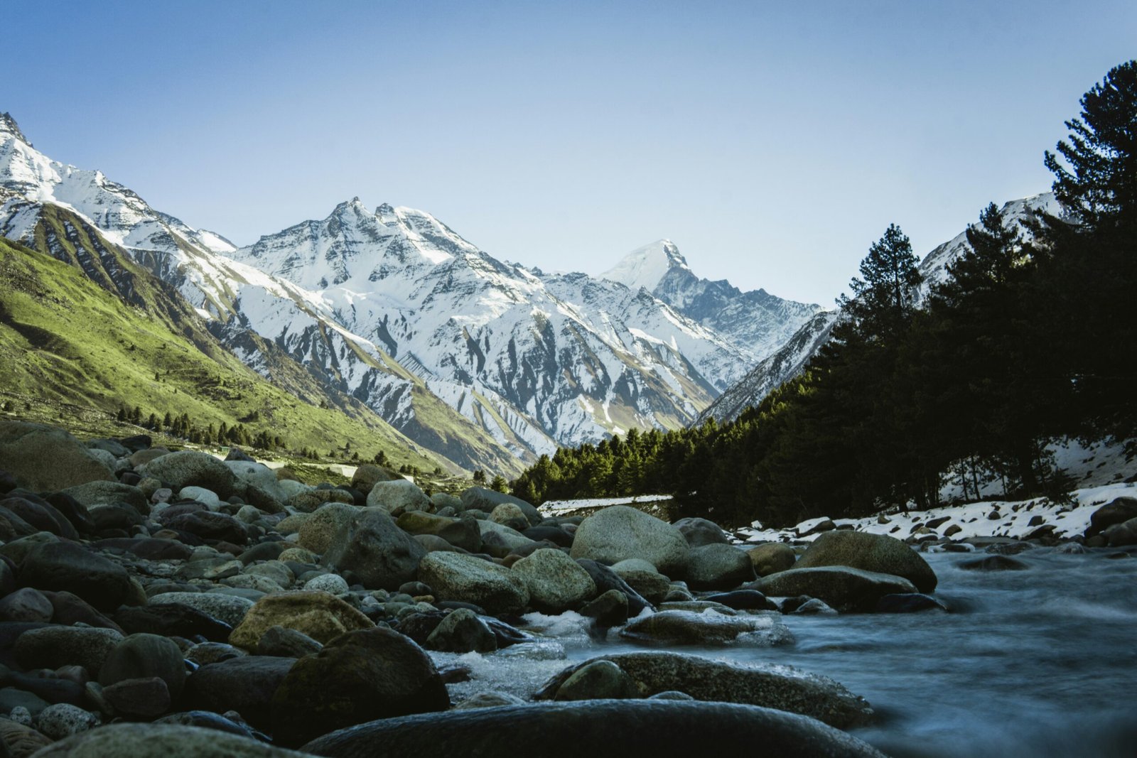 Himachal Pradesh mountain view with lush green valleys and scenic Himalayan landscape
