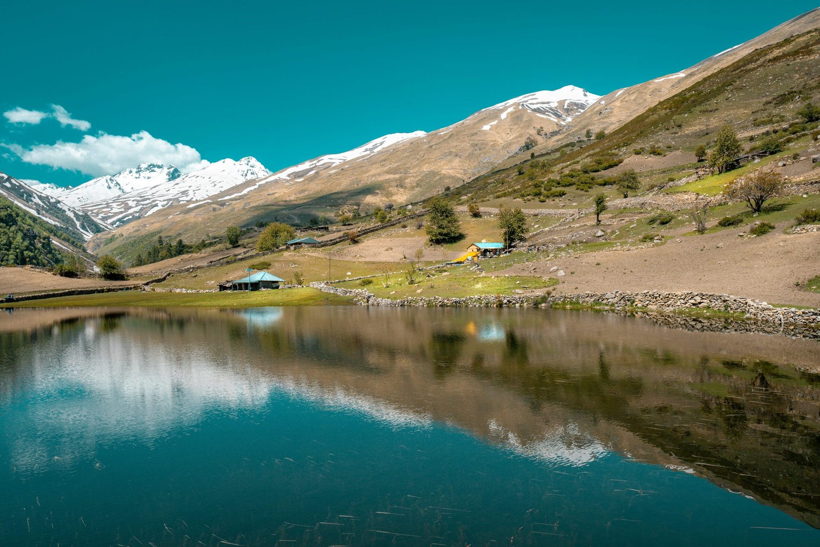 beautiful lake in Sangla Kinnaur